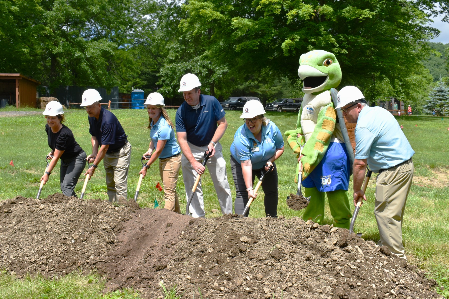 Jerdon Construction Employees at Lehigh Valley Zoo Habitat Madagascar Groundbreaking